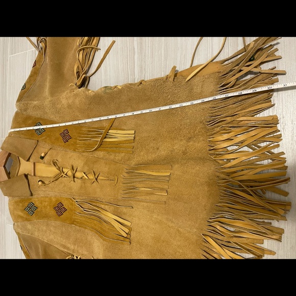 Leather fringe jacket - Picture 7 of 15